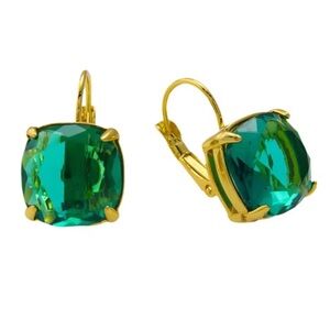 Kate Spade New York ♠️ emerald green jewelled drop earrings